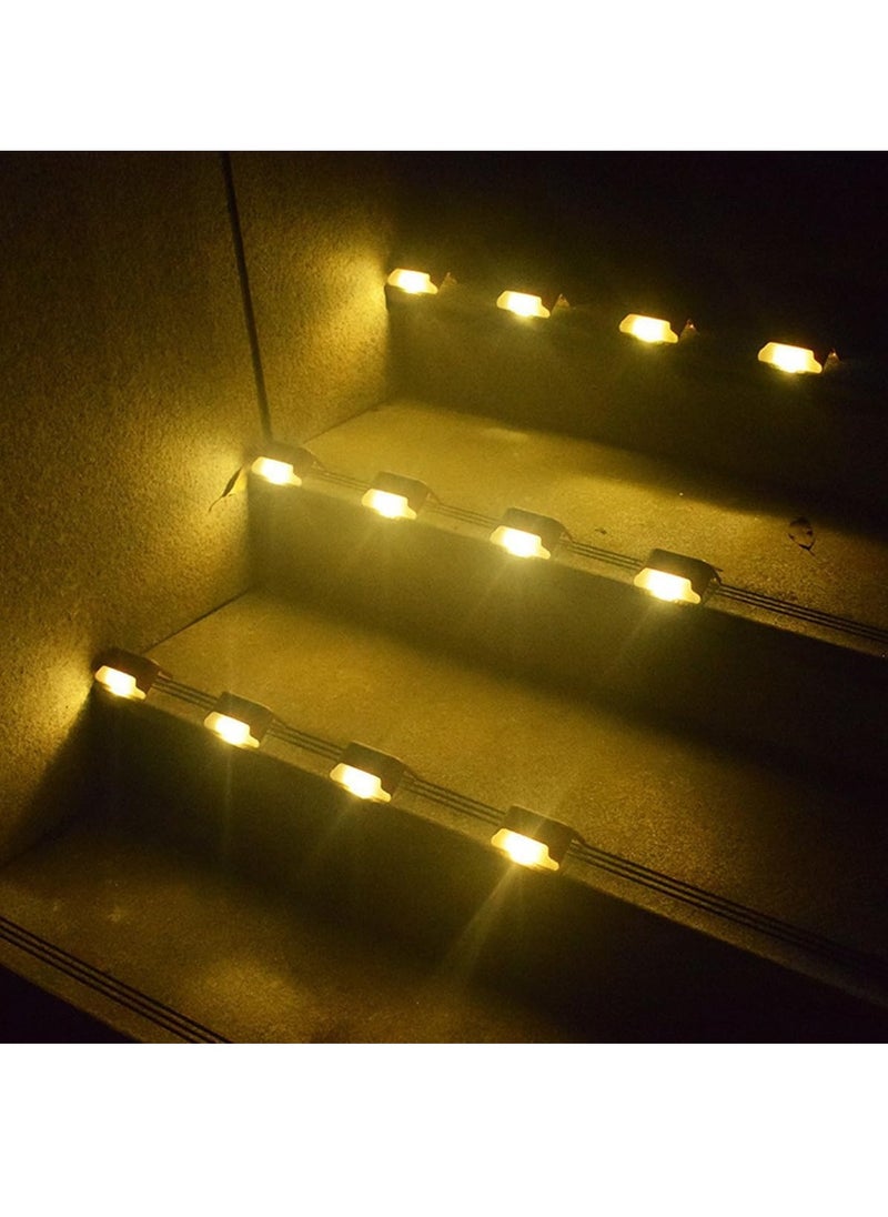 Solar Deck Lights Outdoor 8 Pack Solar Step Lights Waterproof Led Solar lights for Outdoor Stairs Step Fence Yard Patio and Pathway Warm White - pzsku/ZF7E37B5A0F607A952125Z/45/_/1712986958/9c01daab-d6f2-4b7a-8308-182542cc04ea