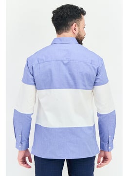 Selected Homme Men Regular Fit Long Sleeve Two Tone Casual Shirt, Multicolor  - Image 2
