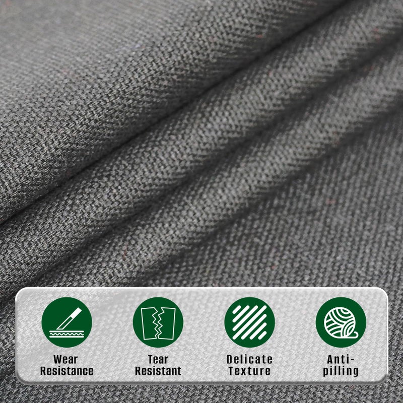 M Mute Touch 10oz Heavy Duty Cotton Canvas Fabric 60" x 40", Thick Cotton Duck Cloth for Painting, Sewing, Crafts, Tote Bags, Embroidery, Home Decor, Drop Cloth (Black) - Image 4