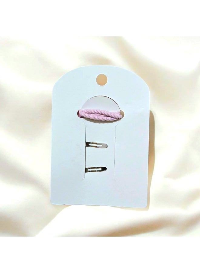 ٣ اكسسوار شعر للفتيات ( ٢ كلبس شعر مع ١ توكة استيك ) - Image 3