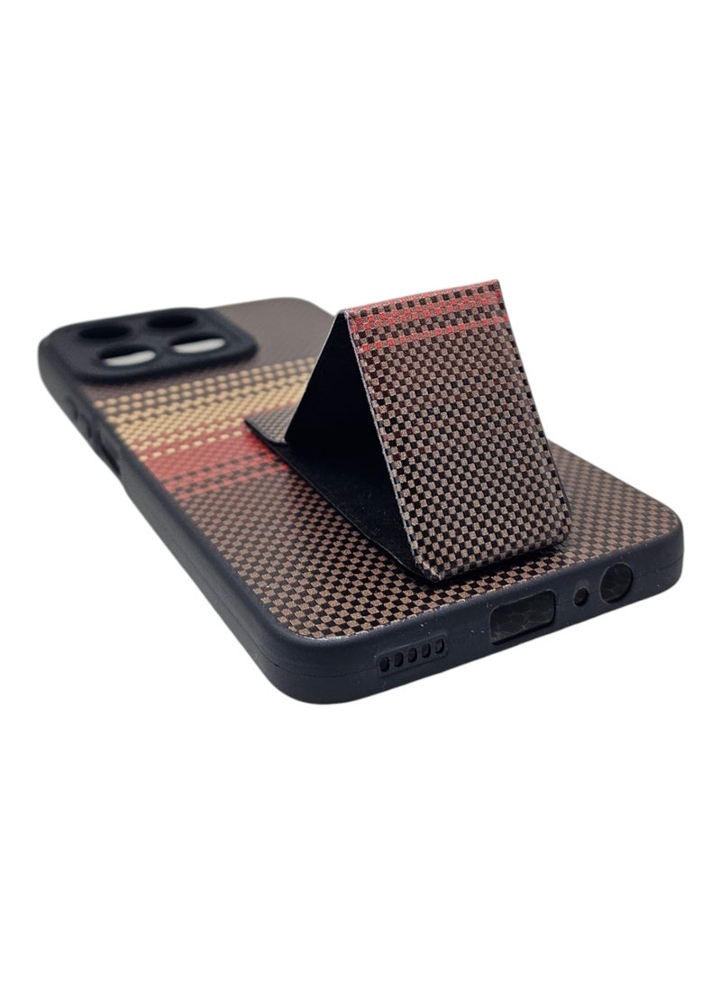 غطاء حماية خلفي مع مسكة لهاتف هونر X7c - Image 3