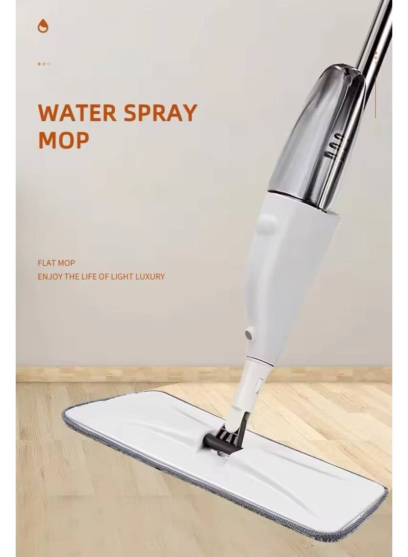 2-in-1 Spray Mop and Manual Carpet Sweeper with 360 Degree Rotating Head for Floor Cleaning and Polishing with Extra Microfiber Refill and Carpet Sweeping b - Image 3