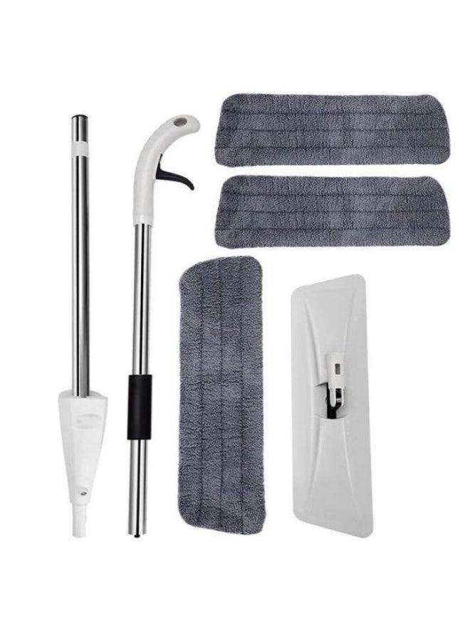 2-in-1 Spray Mop and Manual Carpet Sweeper with 360 Degree Rotating Head for Floor Cleaning and Polishing with Extra Microfiber Refill and Carpet Sweeping b - Image 5