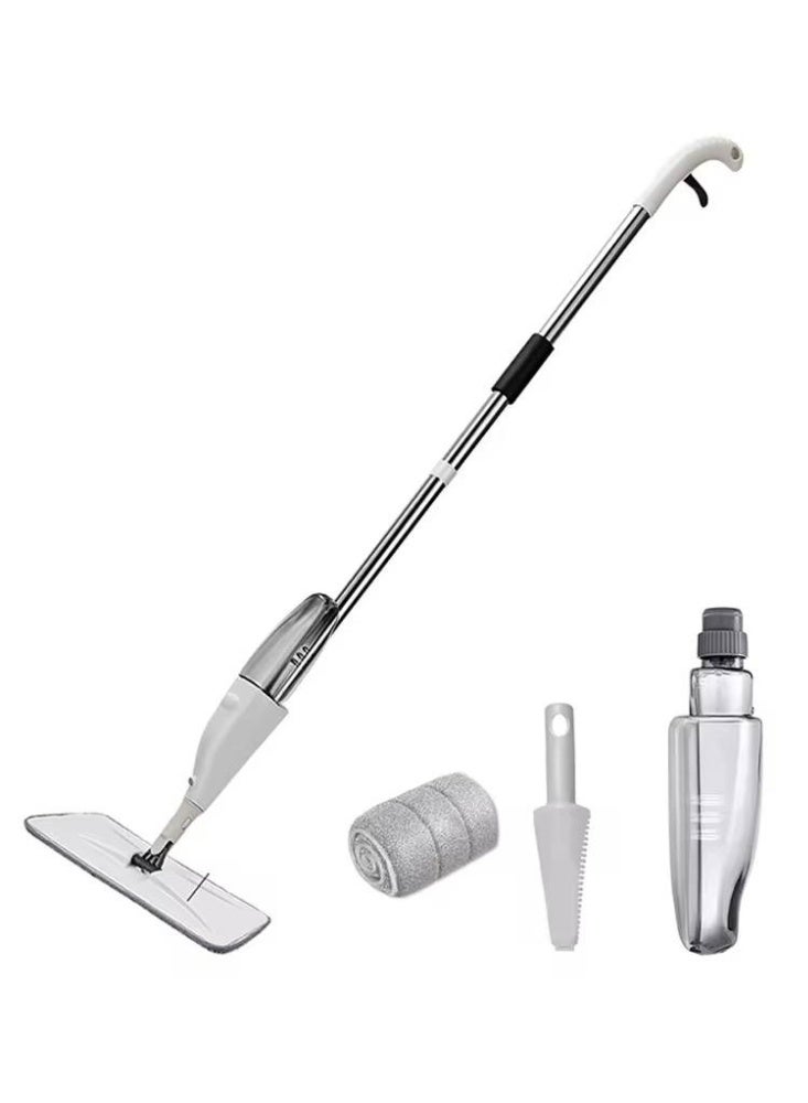 2-in-1 Spray Mop and Manual Carpet Sweeper with 360 Degree Rotating Head for Floor Cleaning and Polishing with Extra Microfiber Refill and Carpet Sweeping b - Image 1