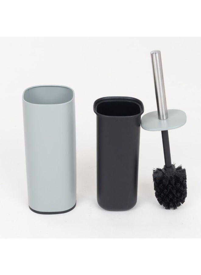 Zinnia Green Metal Toilet Brush with Holder - Image 2