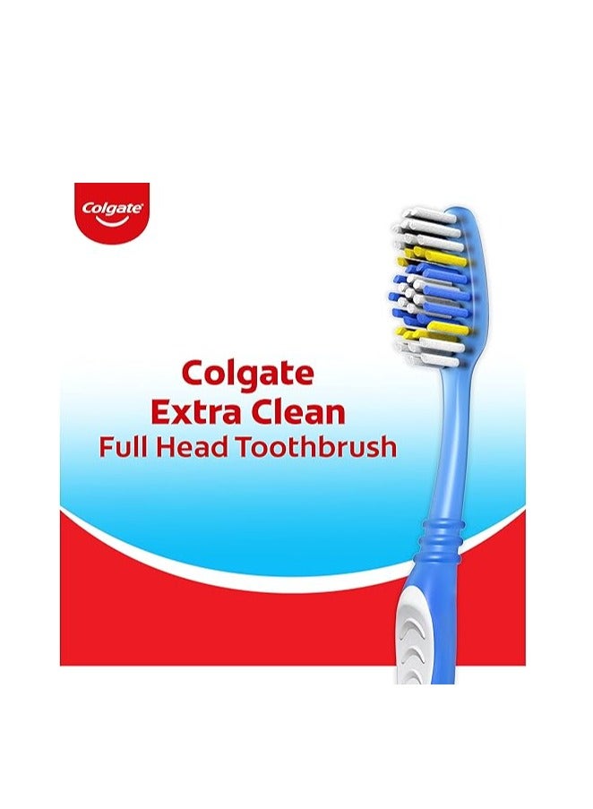 Colgate Extra Clean Toothbrush, Full Head, Soft (6 Count) - Image 4