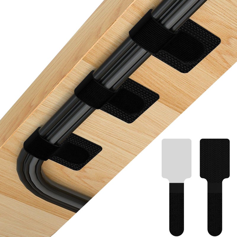 REDAMANCY Cable Management Kit, 60 Reusable Cable Management Strips, Strong Adhesive, Eco-Friendly, Anti-Disturb Cable Management for Office/Home - Image 2