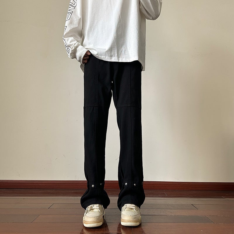 Unisex Classic Denim Jeans Loose Fit Daily Outdoor Wear - Image 3