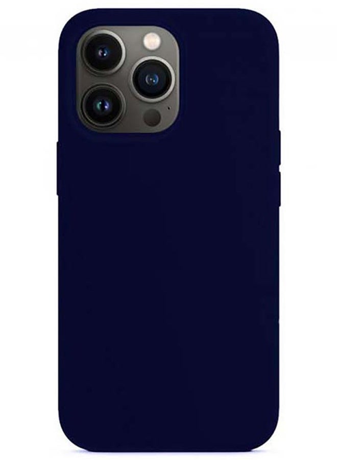 CATANES Protective Soft Silicone Case Cover for iPhone 13 Pro Max - Midnight Blue - Image 2