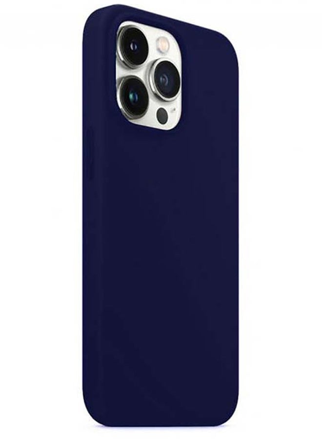 CATANES Protective Soft Silicone Case Cover for iPhone 13 Pro Max - Midnight Blue - Image 3