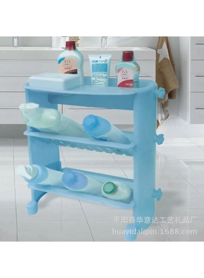 3-Tier Storage Trolley with Wheels – Multi-Purpose Kitchen and Bathroom Organizer Cart