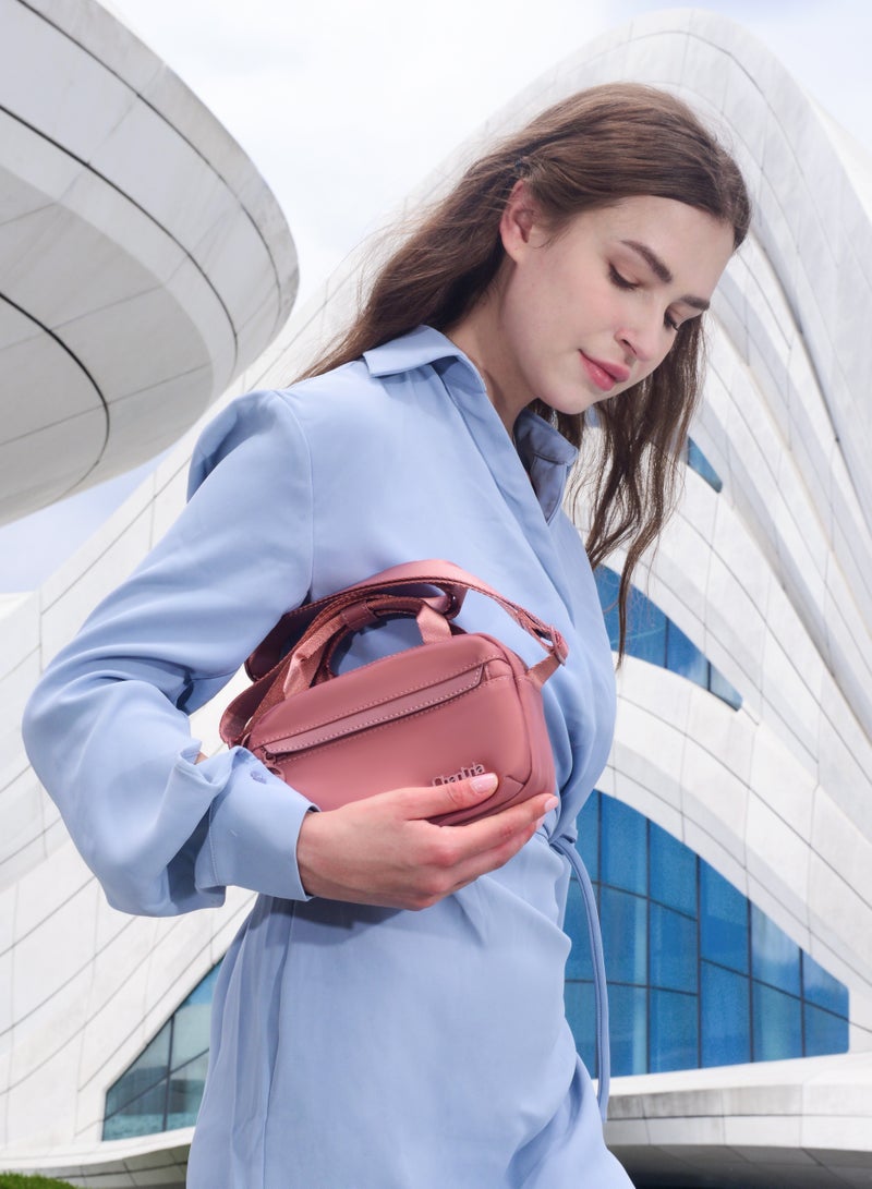 Chantria CB00771 Mini Handbag Shoulder Women's Crossbody Fashion Trendy for Travel Dailyuse Bag - Nostalgia Rose  - Image 3