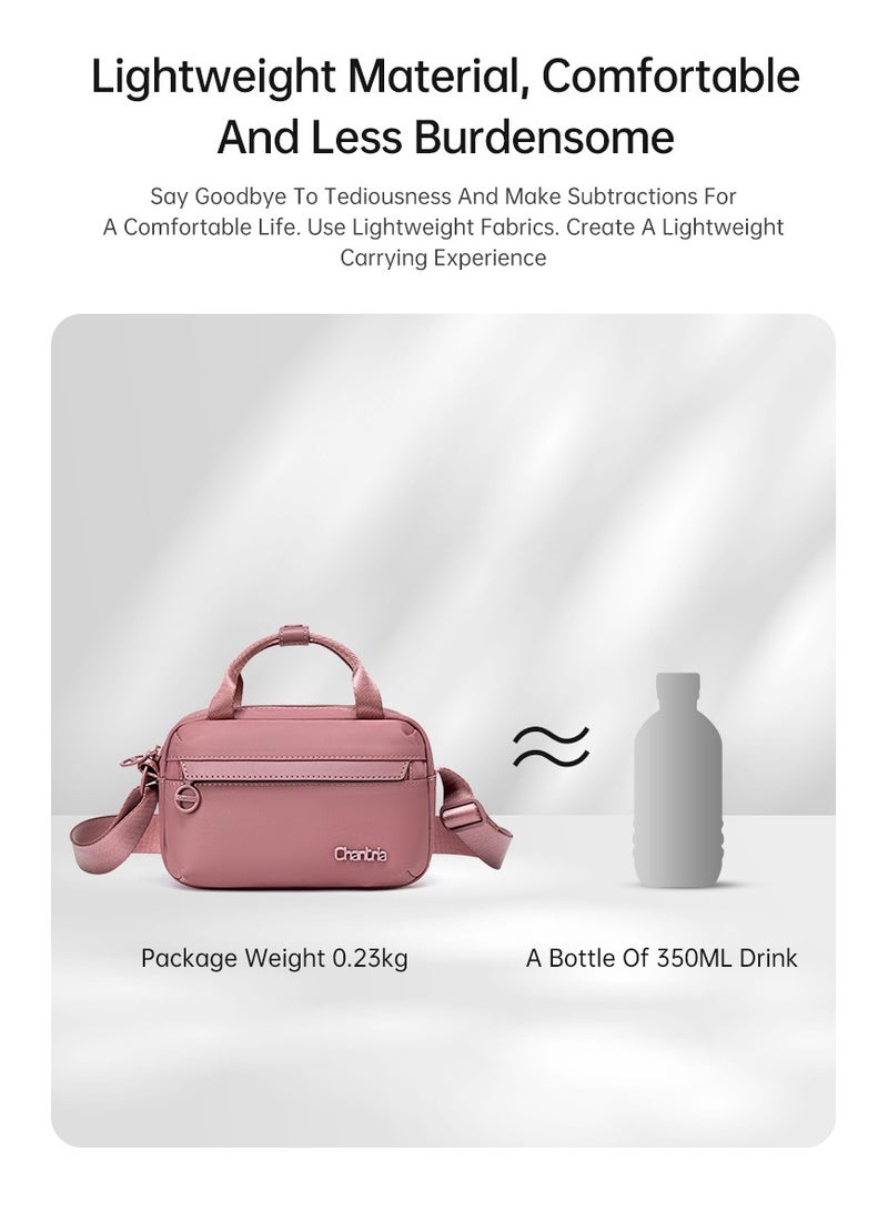 Chantria CB00771 Mini Handbag Shoulder Women's Crossbody Fashion Trendy for Travel Dailyuse Bag - Nostalgia Rose  - Image 5
