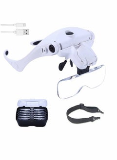 Y&D Head‑Mounted Magnifier, Rechargeable Headband Magnifying Glass  - Image 1