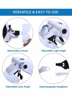 Y&D Head‑Mounted Magnifier, Rechargeable Headband Magnifying Glass  - Image 5