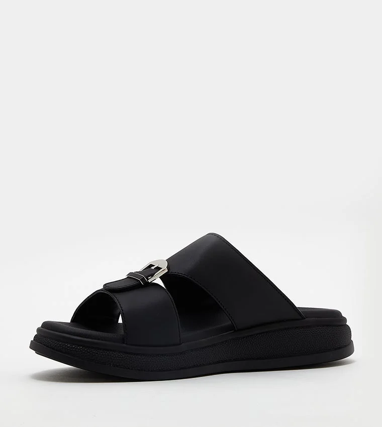 الدو Textured Open-Toe Arabic Sandals