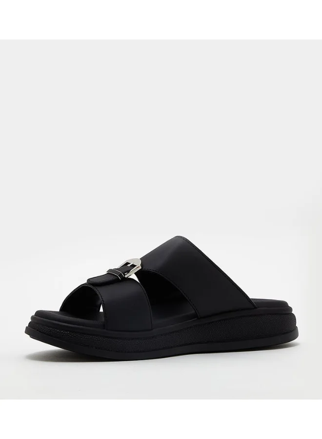 الدو Textured Open-Toe Arabic Sandals