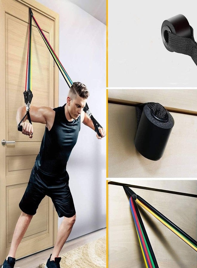 FALSHRUTI 11 Pcs Gym Power Resistance Band Set - Adjustable Fitness Exercise Tube Kit with Door Anchor, Handles & Ankle Strap - Natural Latex Pull Up Assist Bands for Home & Gym Workout (Men & Women) - Image 5