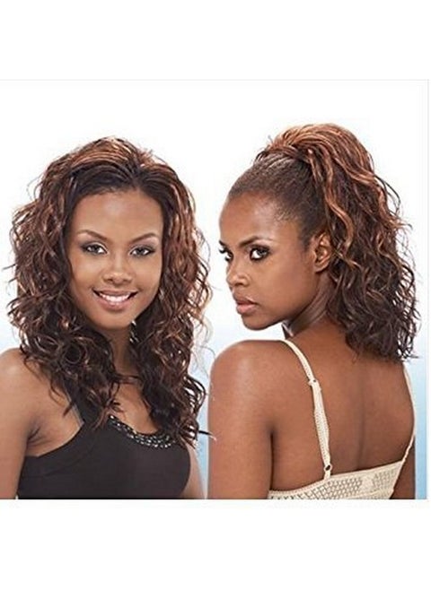 Shake N Go Freetress Drawstring Fullcap Half Wig Vanilla Girl 1B