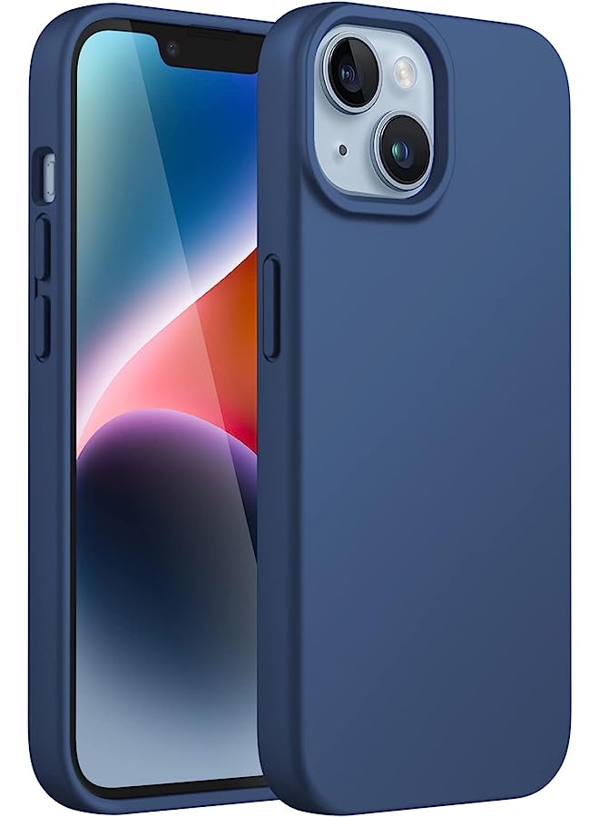 Jetech Silicone Case For Iphone 14 Plus 6.7-Inch, Silky-Soft Touch Full-Body Protective Phone Case, Shockproof Cover With Microfiber Lining (Cobalt Blue) - Image 1