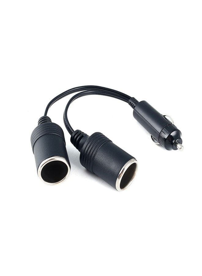 Generic Car Motorcycle Cigarette Lighter Plug Adapter Three-Way Socket Splitter 1 to 2 Car Cigarette Lighter Plug 12 V/24 V  - Image 1