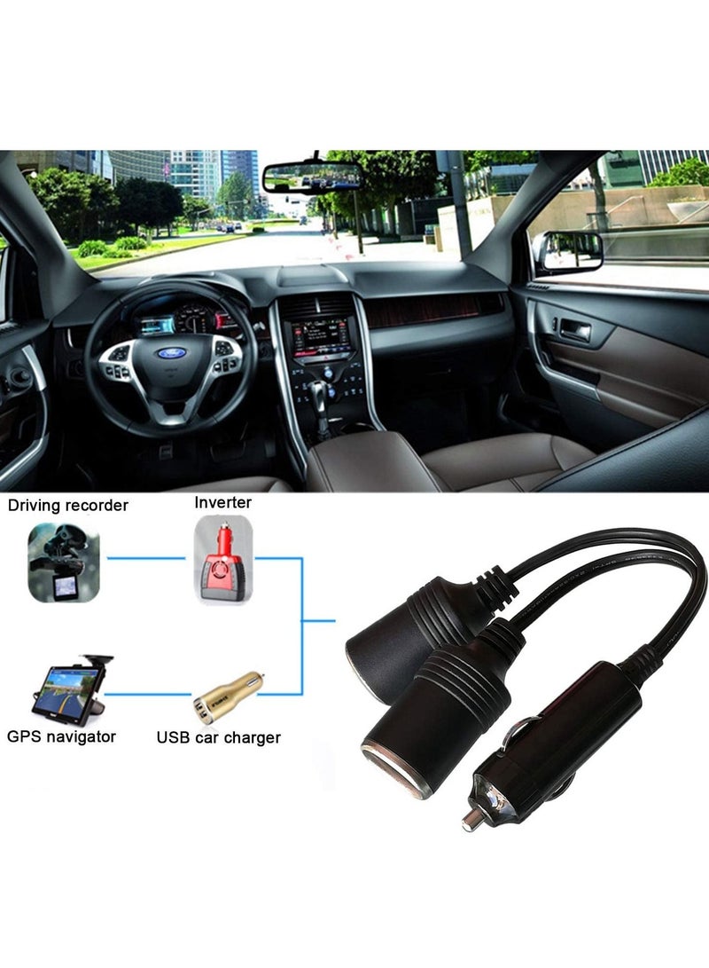 Generic Car Motorcycle Cigarette Lighter Plug Adapter Three-Way Socket Splitter 1 to 2 Car Cigarette Lighter Plug 12 V/24 V  - Image 2