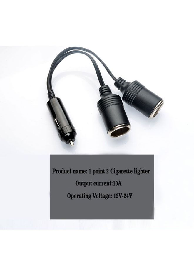Generic Car Motorcycle Cigarette Lighter Plug Adapter Three-Way Socket Splitter 1 to 2 Car Cigarette Lighter Plug 12 V/24 V  - Image 5