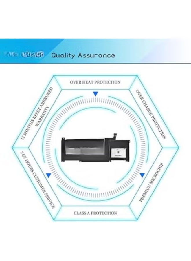 بطارية بديلة DGFTB BTY-M491 لابتوب 11.4 فولت 52.4 واط/ساعة متوافقة مع Modern 15 A10M وA11M وA5M وA11SB – أسود - Image 2
