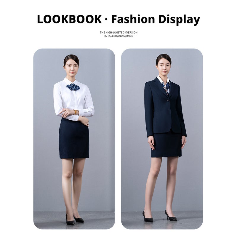 Women's Solid Color Pencil Skirt, Summer Office Short Skirt - Image 2
