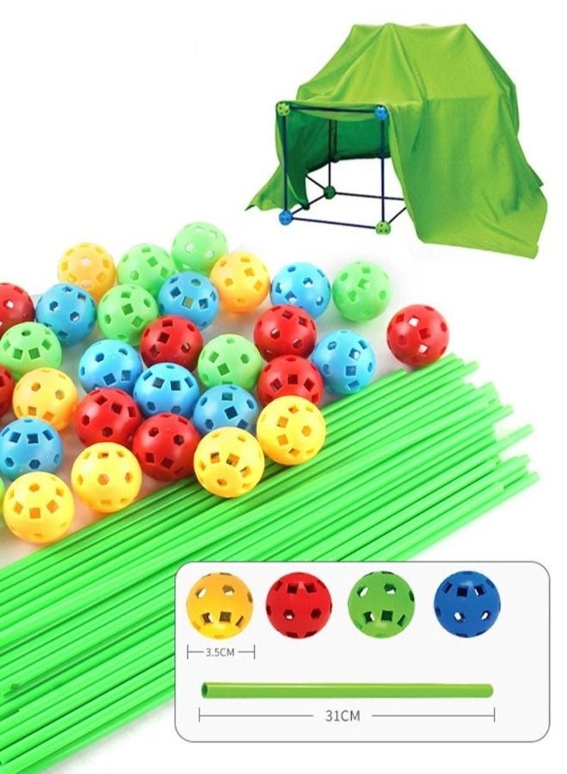 Loquat 120-Piece Fort Building Kit Luminous with Blanket Construction Forts Toys for Kids Educational Learning Toy - Image 3