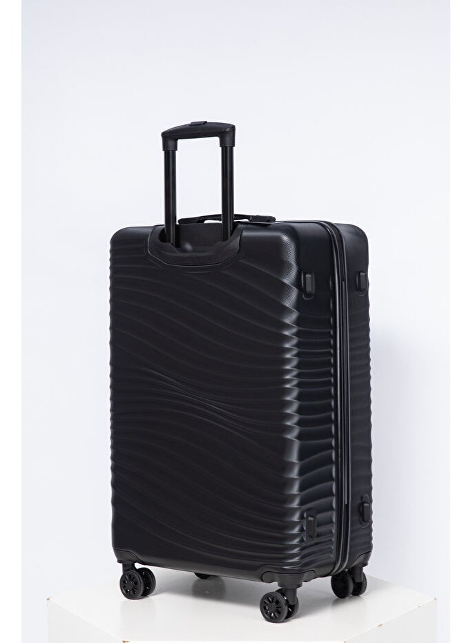 Space Luggage Set, ABS Material including Carry On Cabin Sizes, 14/20/24/28 Inches, Black - Image 2