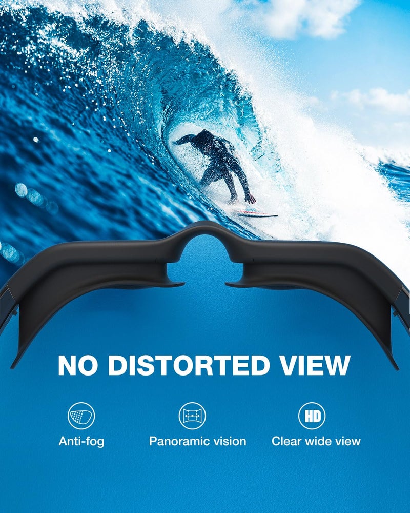 ZIONOR Swim Goggles, Upgraded G1 Polarized Swimming Goggles Anti-Fog for Adult Men Women B0 (Polarized + Bright Mirror Blue) - Image 5