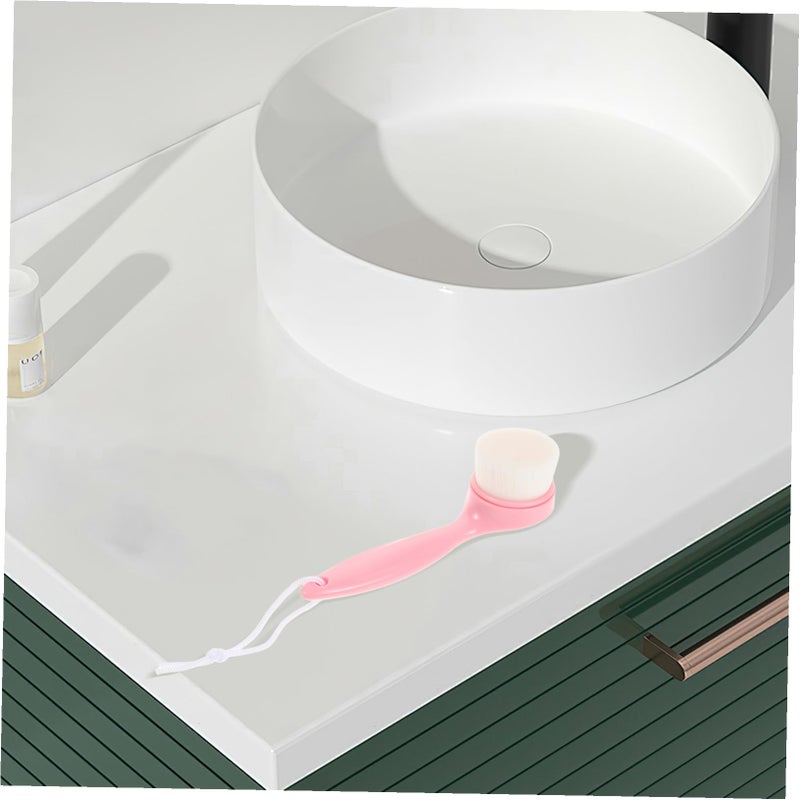 Long Handle Soft Bristle Facial Cleansing Brush For Makeup Removal And Gentle Massage All Skin Types - Image 5