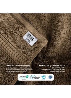 Rest Towel Set 4 Peice Brown Luxury Hotel Bedroom Super Soft Absorbent Durable Washable Quick Dry Cotton Family Bath Towels - 1 Bath Towel 70X140Cm 1 Hand Towel 50X100Cm & 2 Face Towel 30X30Cm  - Image 4