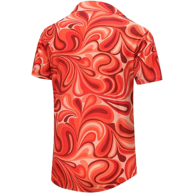 KYKU Men's Summer Shirts Button Up Hawaiian Shirt, Abstract Pattern, X-Large - Image 5