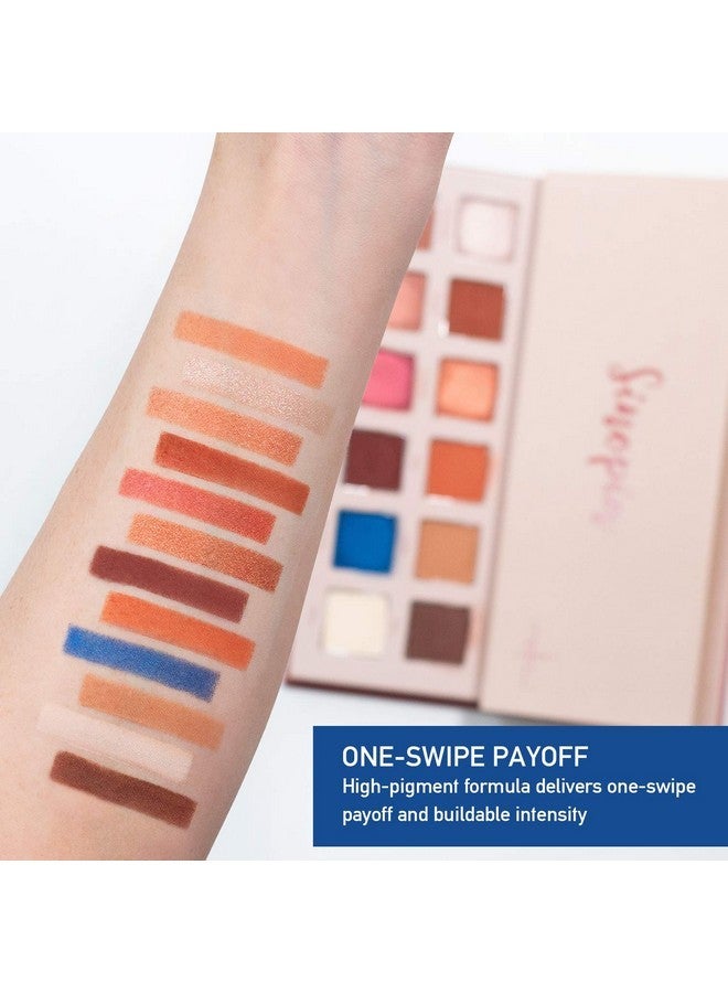 Mellow Cosmetics Sinopia Eyeshadow Palette Makeup (12 Colors) with Matte, Shimmer, Metallic, Warm & Nude Shades - Highly Pigmented & Easily Blendable Colorful Eye Shadow Pallet Vegan & Cruelty Free - Image 4