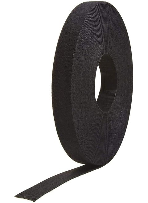 Cut To Length Straps Heavy Duty 45 Ft X 3 4 In One Wrap Self Gripping Double Sided Roll Bundling Ties Fasten To Themselves For Secure Hold Vel 30834 Ams Black