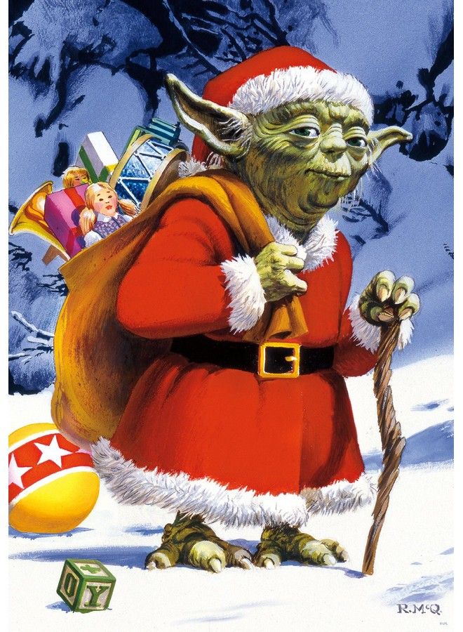 Buffalo Games Star Wars Holiday Yoda 300 Large Piece Jigsaw Puzzle 168 Months To 1188 Months - Image 2