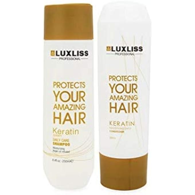 Luxliss شامبو وبلسم كيراتين للعناية اليومية (عبوة من 2) - Image 1