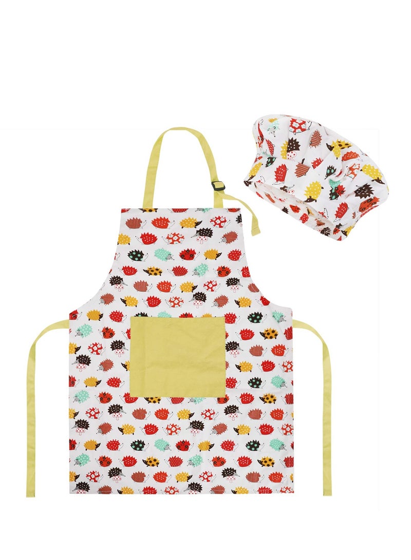 Excefore Kids Colorful Art Aprons Smocks Waterproof Children's Artist Painting Smock Long sleeves 3 pockets and adjustable straps make it perfect for ages 2 to 8 - Image 1
