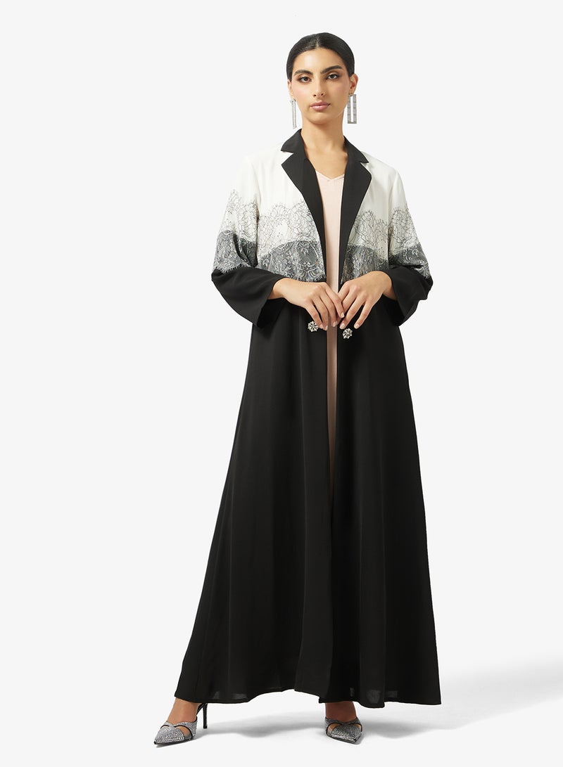 خزانة عباية بتصميم ترنش بألوان متداخلة - Image 4