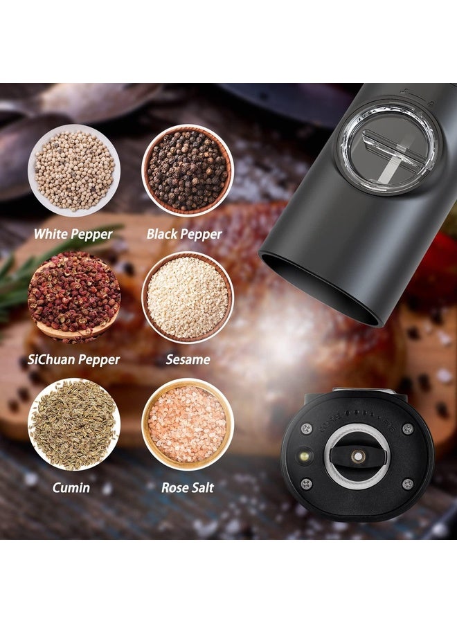 HuHa Electric Automatic Salt and Pepper Grinder Set Battery Powered, Model: B2 KYMQ-16B-BS - Image 4