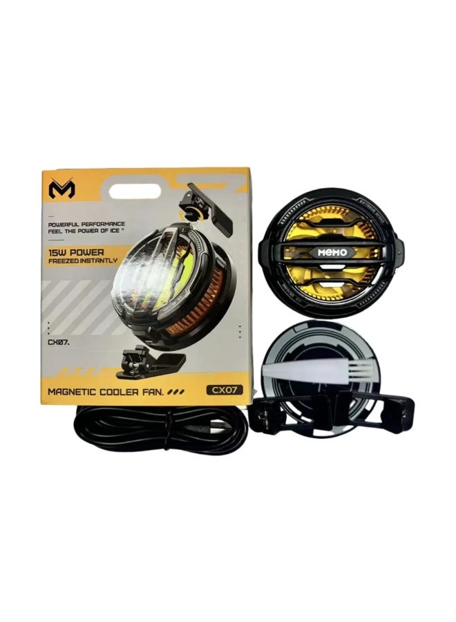 Memo Memo CX07 Magnetic Cooler Fan With 15W Power - Instantaneous Cooling - Low Noise Operation - Image 2