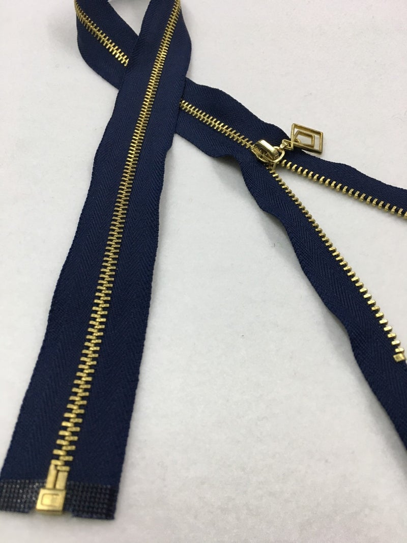Karan Tuhafiye Karan Haberdashery Demir Diş Coat Cardigan Vest Zipper 80 cm Navy Blue - Image 2