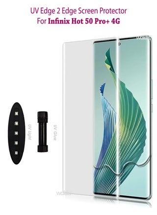 Infinix Hot 50 Pro Plus 4G Premium Tempered Glass Design For Infinix Hot 50 Pro Plus 4G Smartphone Advanced Border Less Full Edge To Edge UV Screen Protector And Easy Installation Kit - pzsku/ZF7E516897BB4C16ABA8FZ/45/_/1739118790/1449066f-b536-474d-9f08-a622608bfc4b