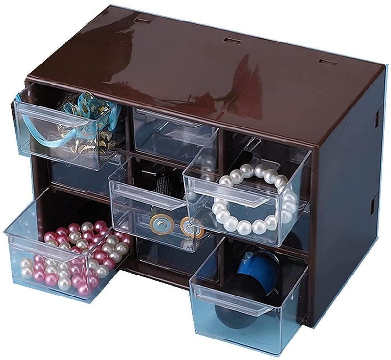 RIGJAK Acrylic Jewellery Box Organiser Storage Case Necklace Display Holders Portable 2 Layer Transparant - Image 5