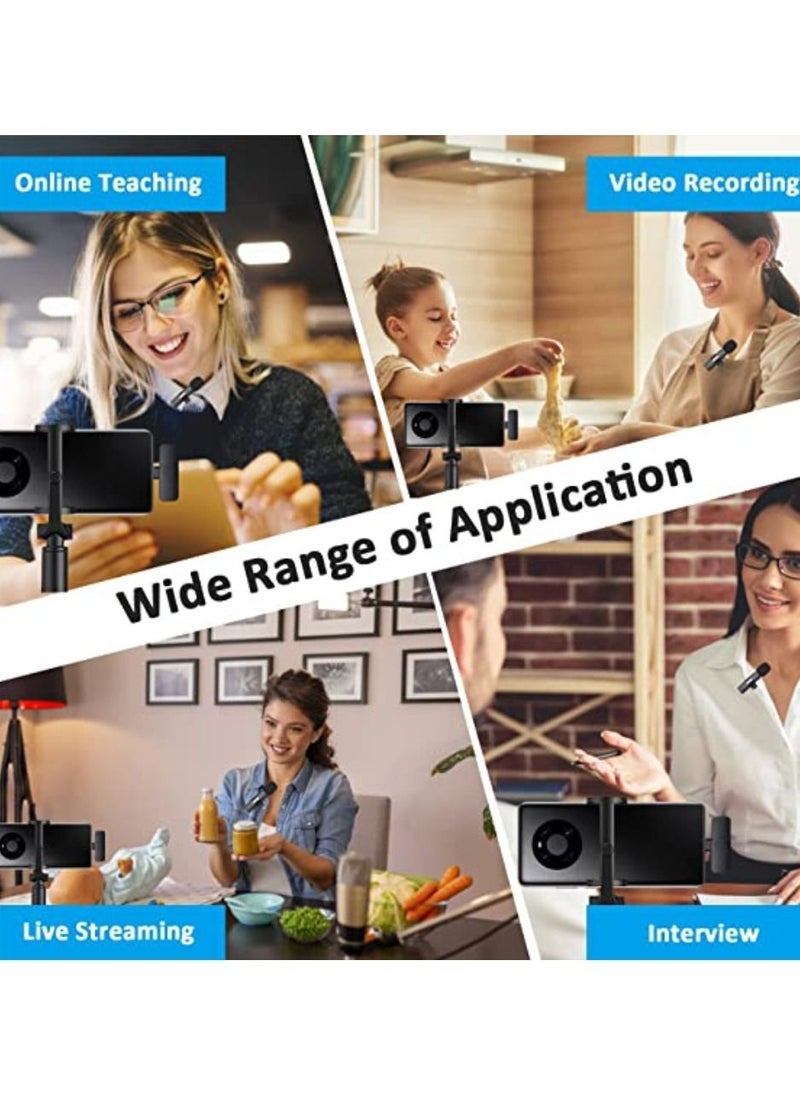 ELTRAZONE K8 Wireless Lavalier Microphone For iPhone And iPad iOS Phone Plug-Play Wireless Mic Black - Image 4