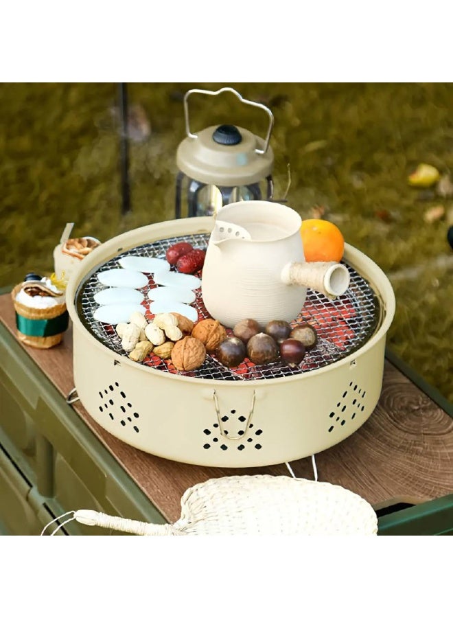 Ideal for holidays, camping, events, and family gatherings, this portable grill is perfect for direct grilling and suitable for chicken, kofta, meat, and vegetables. It's easy to clean and comes in multiple colors. - Image 1