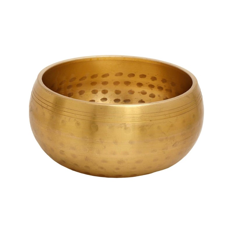 CRAFTHUT Metal Tibetan Singing Bowl with Stick & Cushion – Buddhist Meditation Sound Healing Instrument (5.5 x 5.5 x 2.75 In) 1Kg - Image 3
