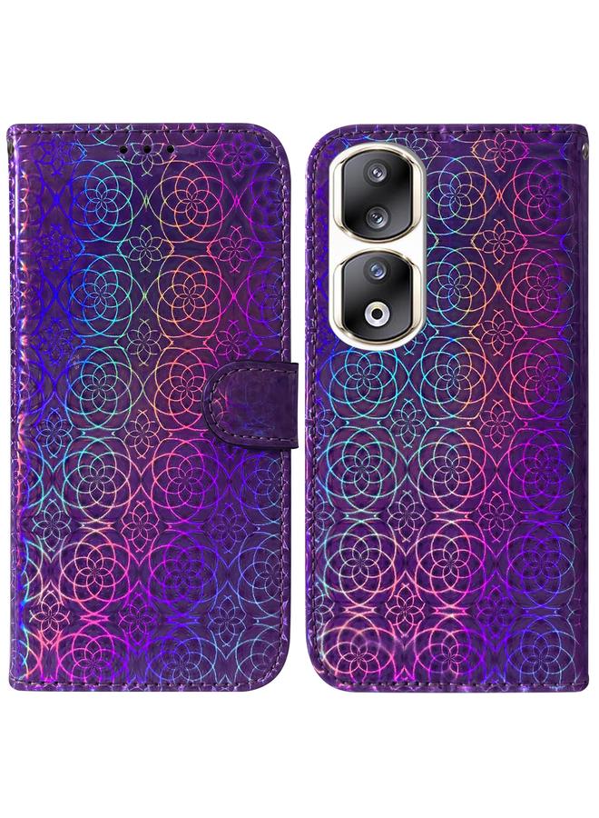 S-TOP Case For Honor 90 Pro Colorful Magnetic Buckle Leather Phone Case - Image 1